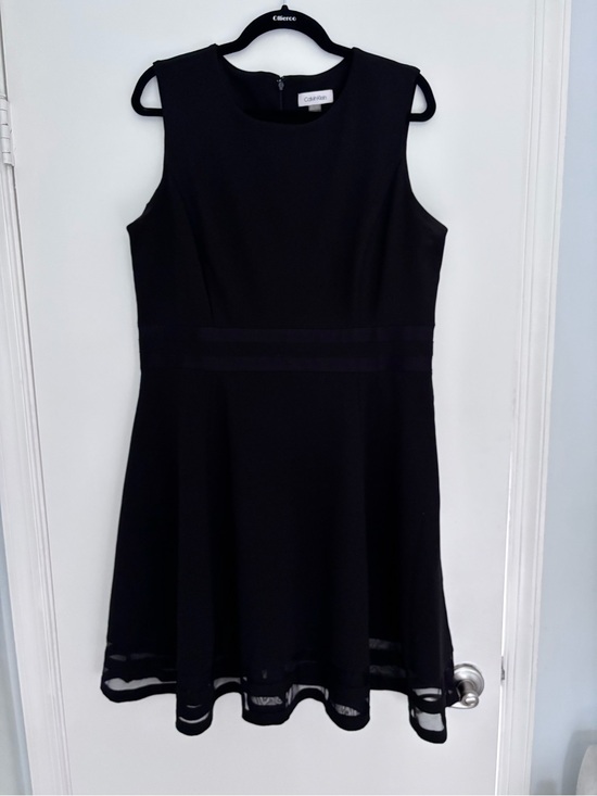 Calvin Klein Dresses & Skirts - Calvin Klein Black Sleeveless A-Line Midi Dress